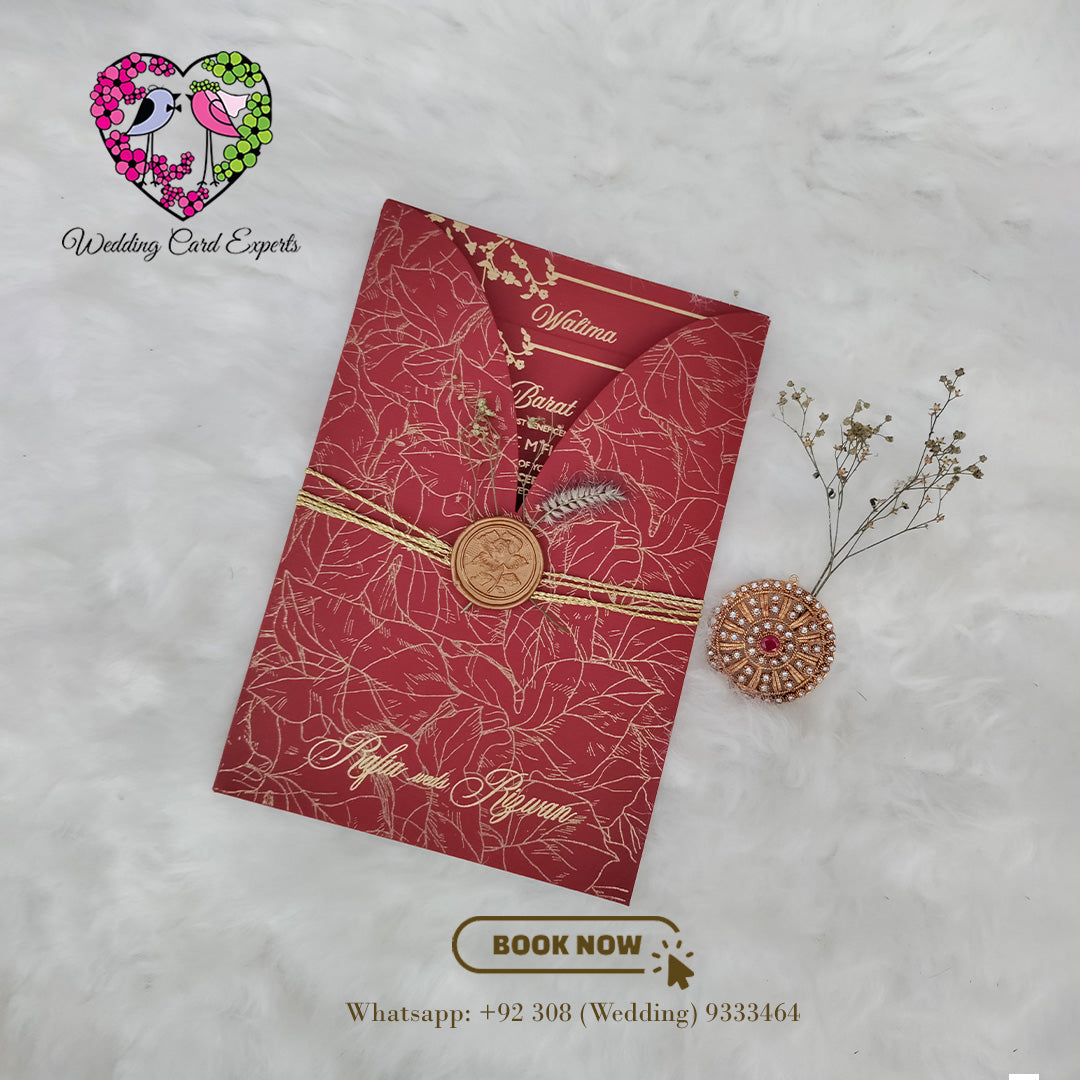Tri Fold Wedding Card, Wedding Cards Pakistan, Wedding Card Experts, Shadi Card, Mulsim Wedding Card