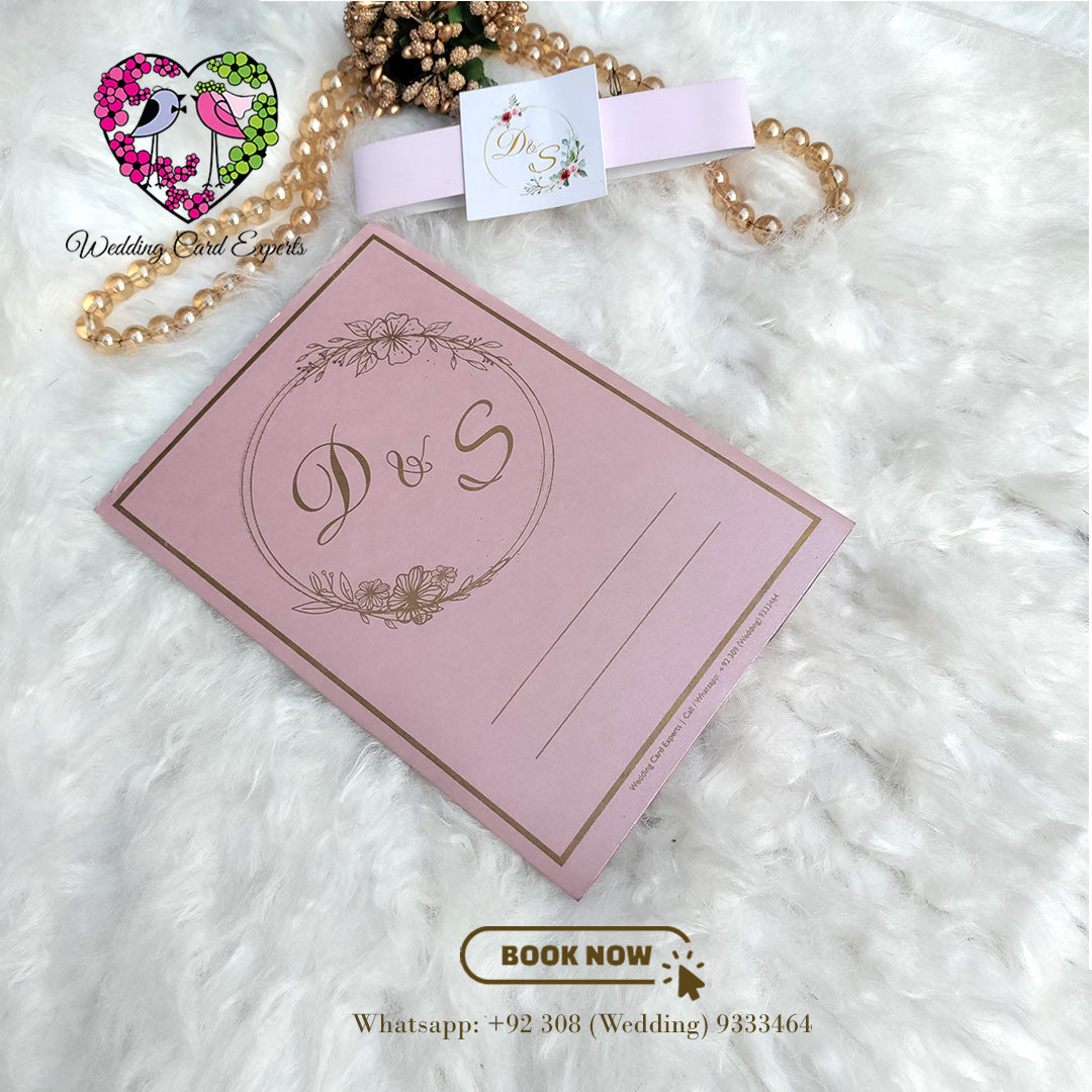 Trendy Shiny Pearl Tri-Fold Wedding Invitation with Digitally Printed Event Inserts | Wedding Card Experts | Wedding Cards Pakistan