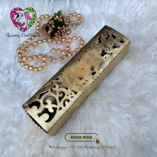 Laser Cut Scroll Box Wedding Card, Wedding Card Experts, Luxury Wedding Invitation
