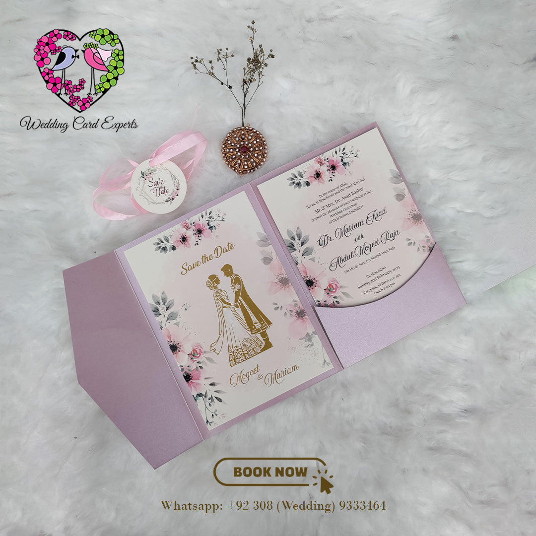 Tri Fold Wedding Card, Wedding Cards Pakistan, Wedding Card Experts